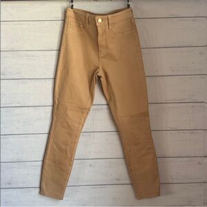 L’agence light Brown Coated high Rise skinny Jeans